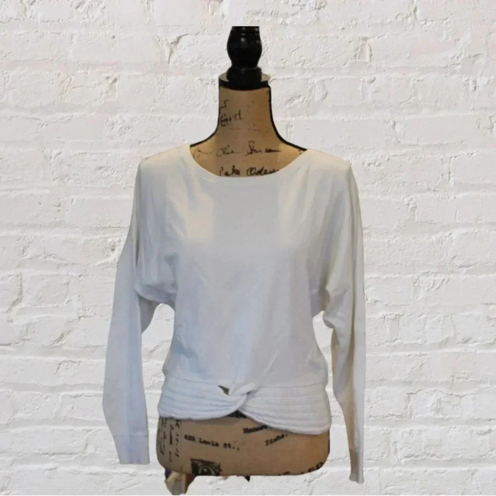 Express Cropped Sweater - White